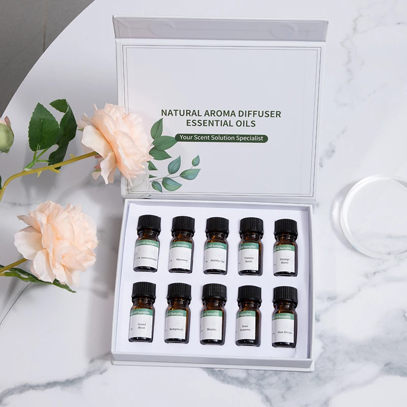 NAMSTE Essential Oil Samples Sets of Various Types Fragrance Series Suitable for Aroma Diffuser Air Freshener Aroma Oil Gift Box