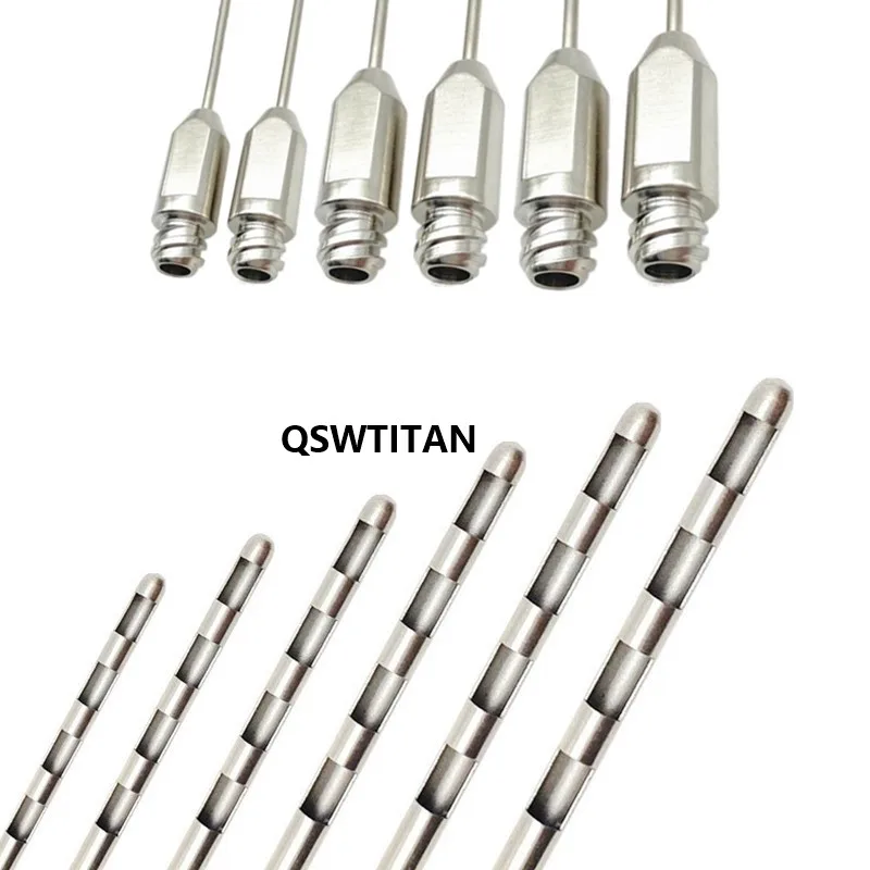 Four Holes Fat Harvesting Cannula Porous Planer Needle Stainless Steel Liposuction Cannulas Fat Transfer Cannula