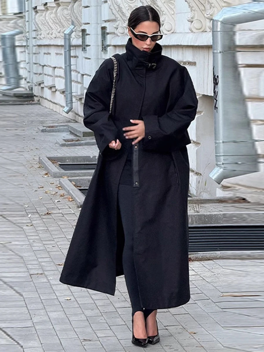 

2025 Women Autumn Winter Oversized Trench Long coat Stylish Thick Warm Parkas