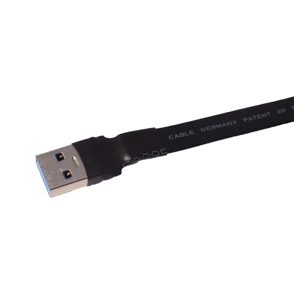 Internal USB 3.1 Flat Ribbon FFC Extension Cable GEN2 Type C to A FPV FPC Data Wire Slim 90 Angled USB-A to C Male Adapter 10Gbs