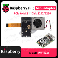 Raspberry PI 5 Generation PCIe to M.2 Mini adapter Hard disk expansion board with radiator NVME protocol SSD2242 2230
