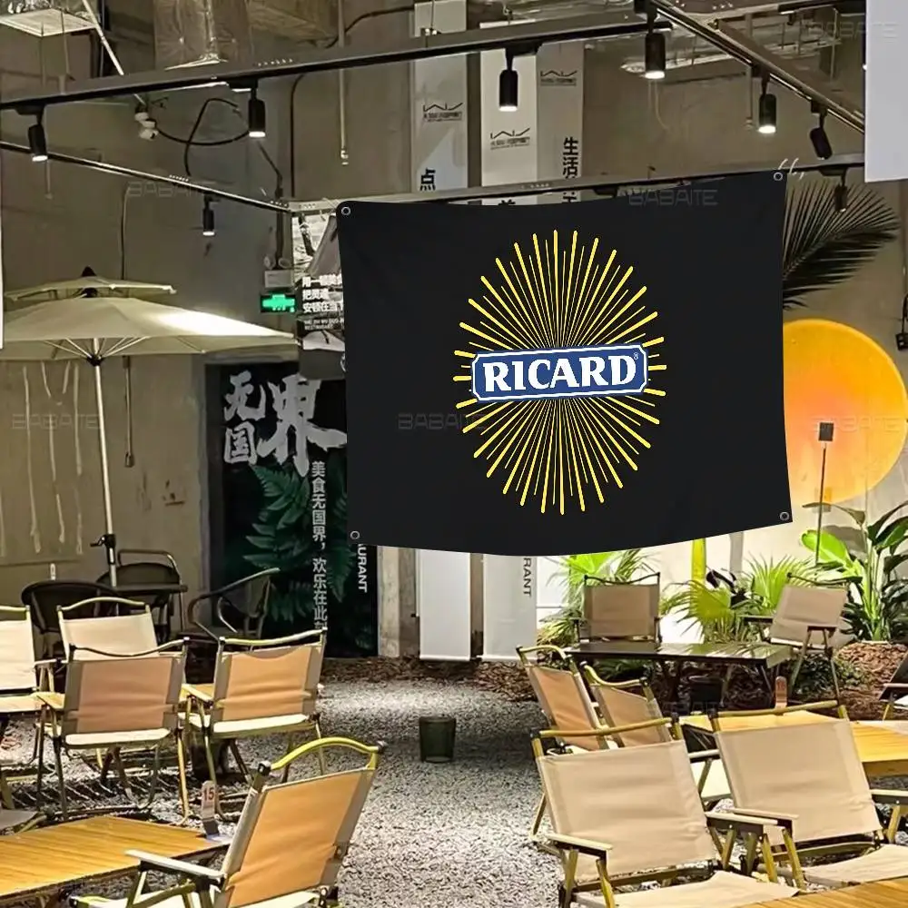 R-RicardS LOGO Retro Flags Multiple Choice Living Studio Booth Interior Decoration Banner view 6