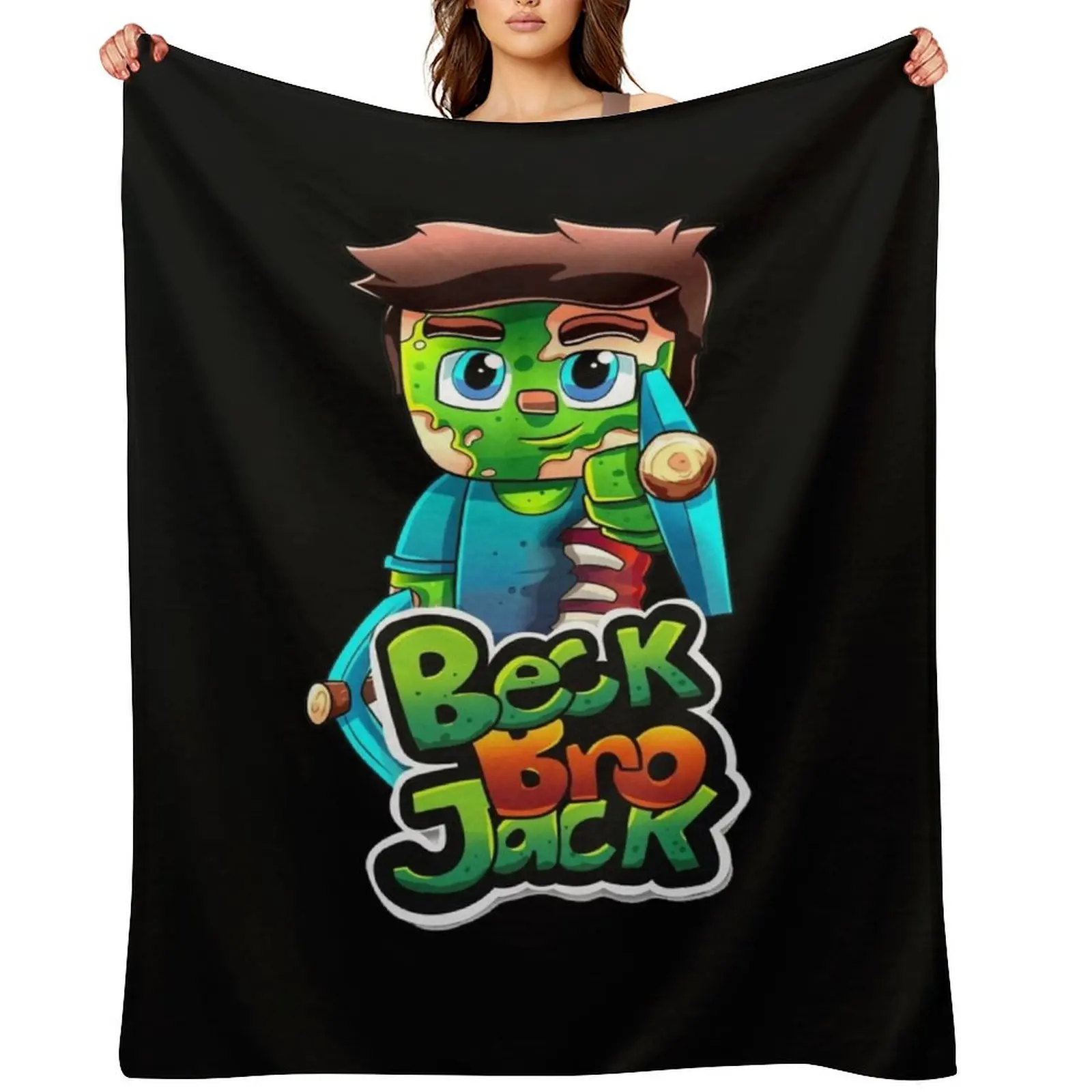 

Beck bro Jack Beck bro Jack Logo Throw Blanket Soft Big heavy to sleep Soft Bed linens Blankets