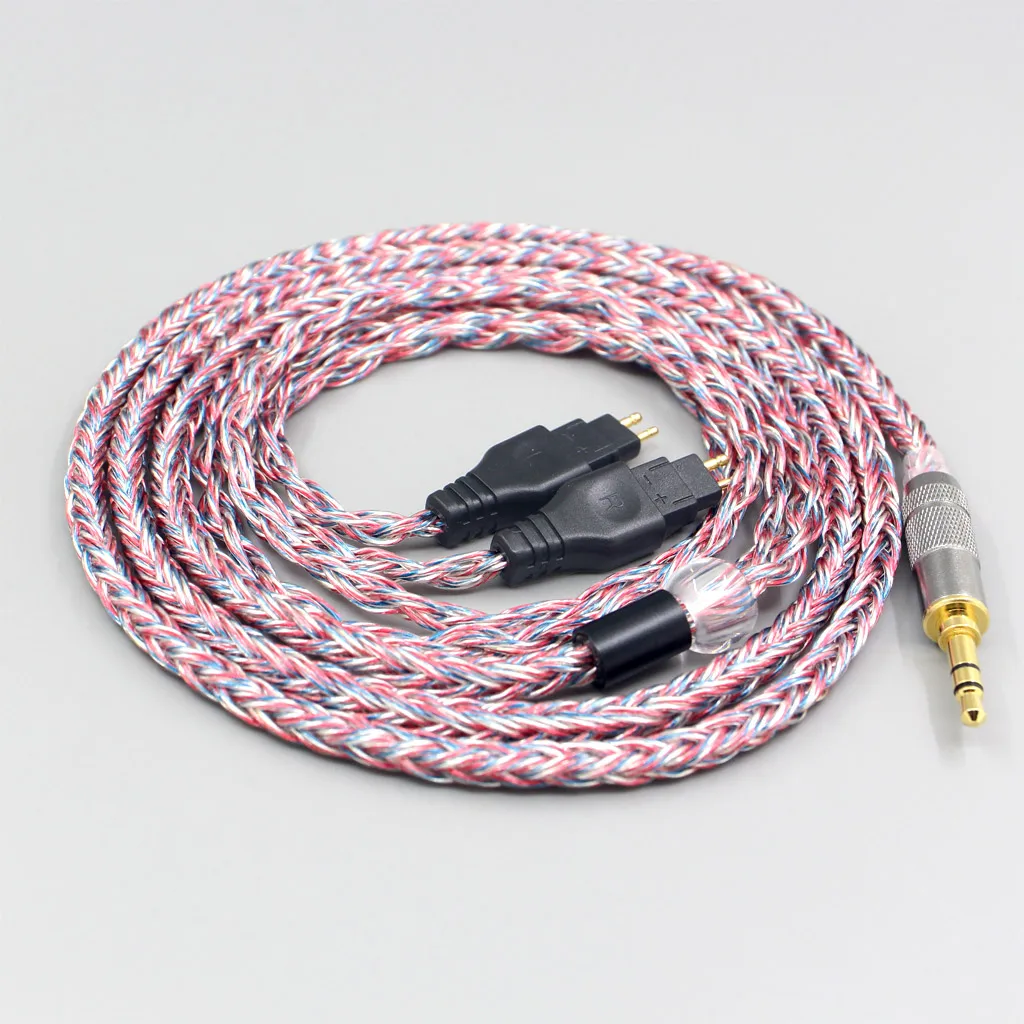 16 Core Silver OCC OFC Mixed Braided Cable For Sennheiser HD580 HD600 HD650 HDxxx HD660S HD58x HD6xx Earphone Headphone LN007590