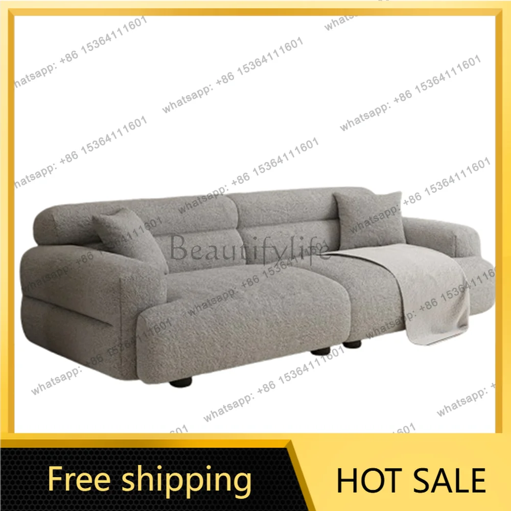 LSStylish Nordic Sectional Sofa 3 Seater Modern Design Perfect Living Room Lazy Reading Comfort Wohnzimmer Sofas Home Furniture