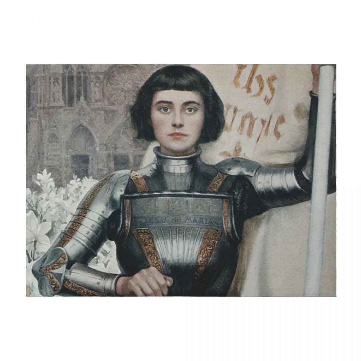 

Joan of Arc Throw Blanket Flannel Blankets Sofas Of Decoration Bed linens Tourist Blankets