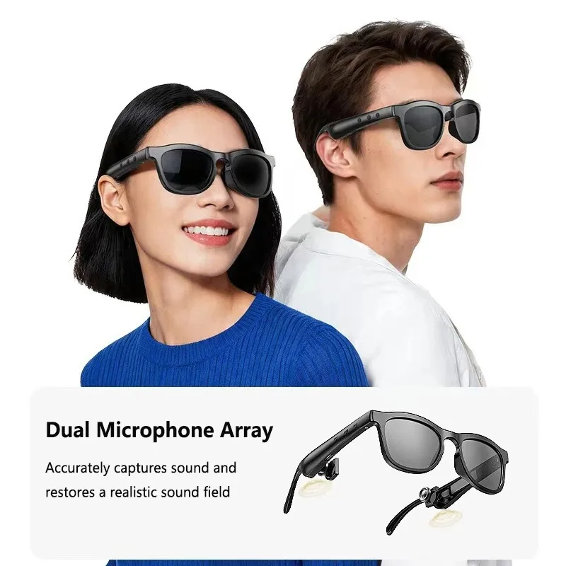 XG86 Smart Bluetooth Sunglasses Stereo Music Hands‑Free Call Long Battery Outdoor Driving Sports Smart Glasses