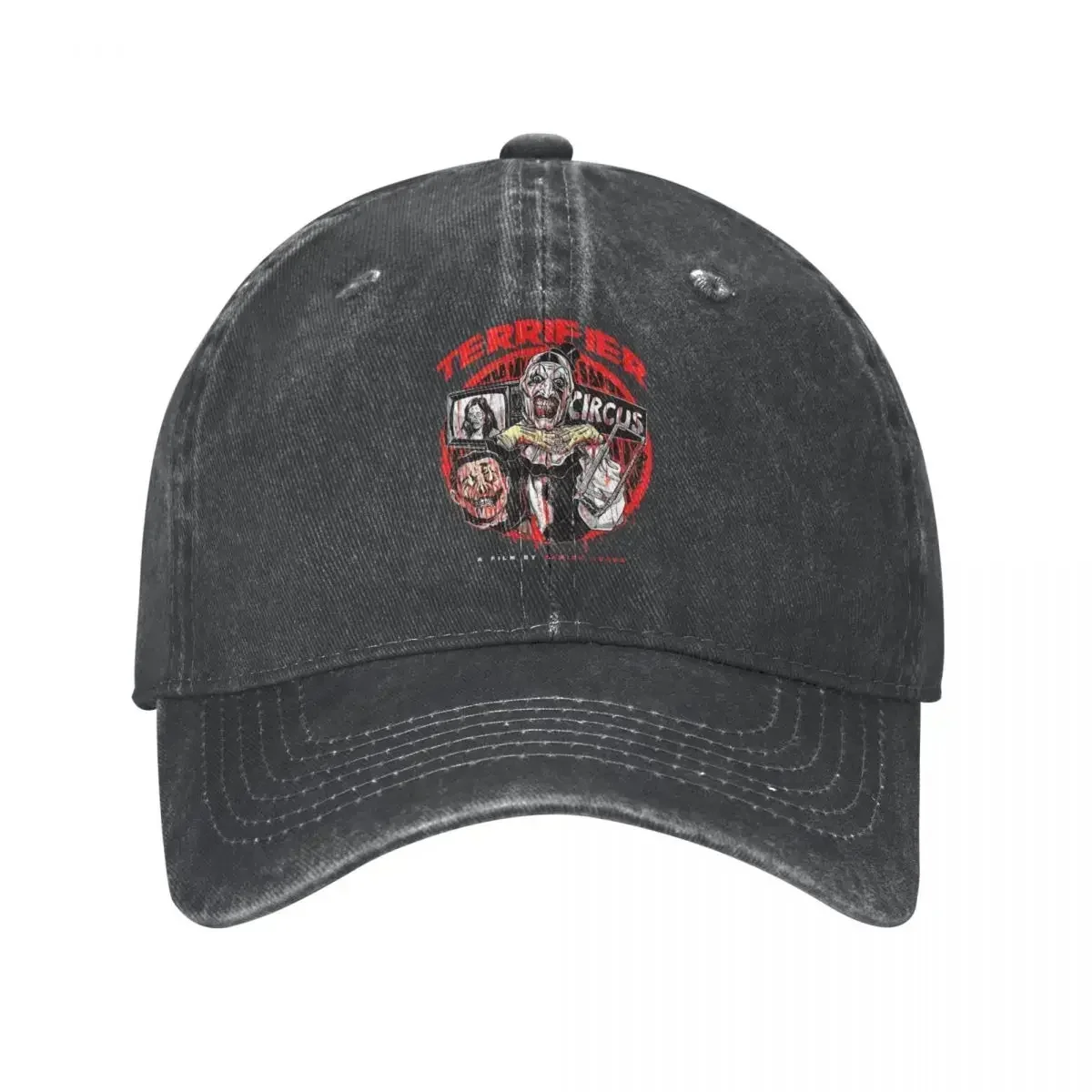 Terrifier Smile Baseball Cap Vintage Distressed Cotton Horror Movie Snapback Cap for Men Women Outdoor Summer Caps Hat