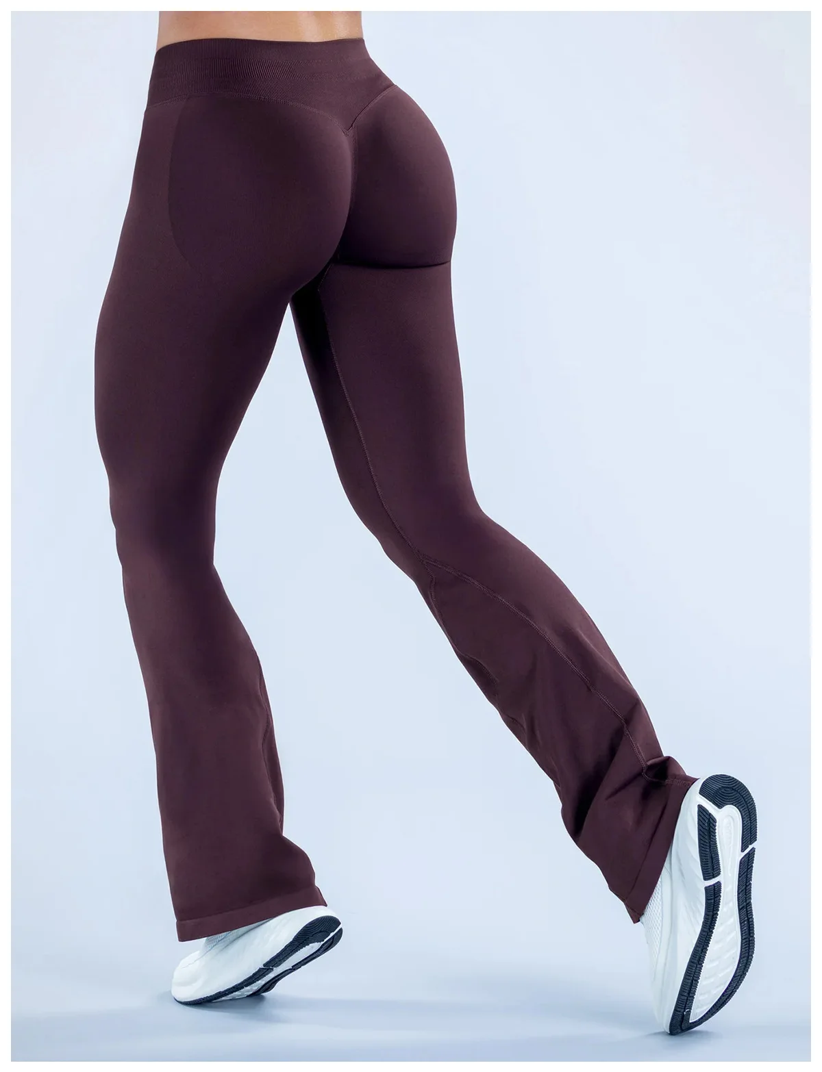 Denyf Impact Flares Scrunch Booty Damen Gym Leggings Nahtlose Fitness Workout Yoga Hosen Squat-Proof Modische Schlaghosen – Detail 13