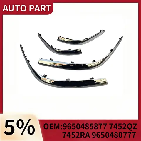 9650485877 7452QZ 7452RA 9650480777 For Xsara Picasso Chrome Trim Front Bumper Silver Decorative Strip Silver Bright Strip