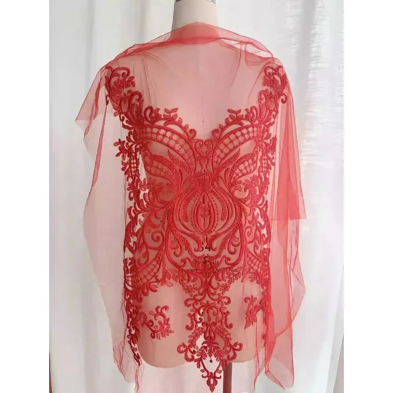 New European Style Pattern Luxury Heavy Industry Lace Embroidery Piece Handmade DIY High-end Clothing Wedding Accessories