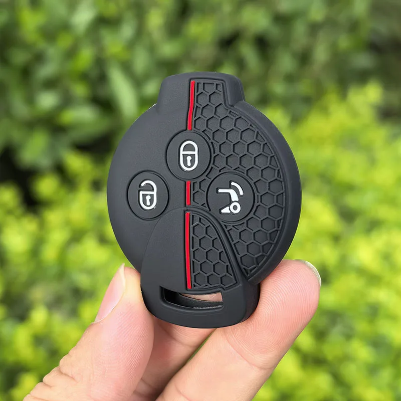 

Силиконовый чехол для ключей автомобиля для Benz Smart 450 City Coupe Cabrio Crossblade Fortwo Roadster K Forfour, чехол для ключей для Benz Brabus 451