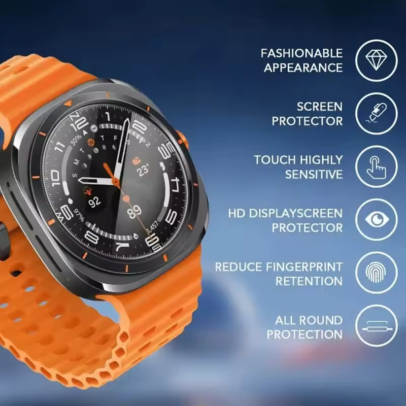 Tempered Glass For Samsung Galaxy Watch 47mm 40mm 44mm 45 46 43 42mm Premium Screen Protector Galaxy Watch Ultra 8 7 6 5 4 Glass - Image 5