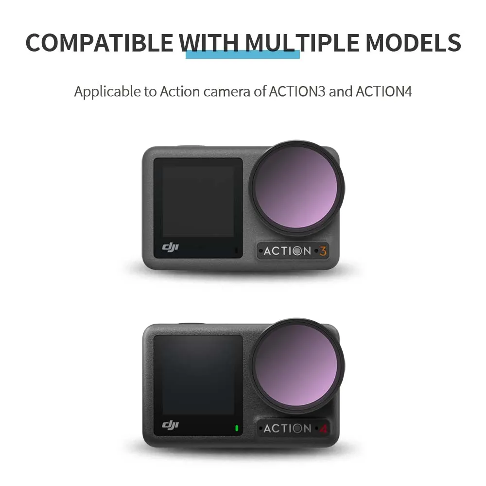 Filter for DJI Osmo Action 3 4 Lens Filters UV CPL ND 8/16/32 NDPL Polarizer Diving Camera Lens for DJI Action 3 4 Accessories