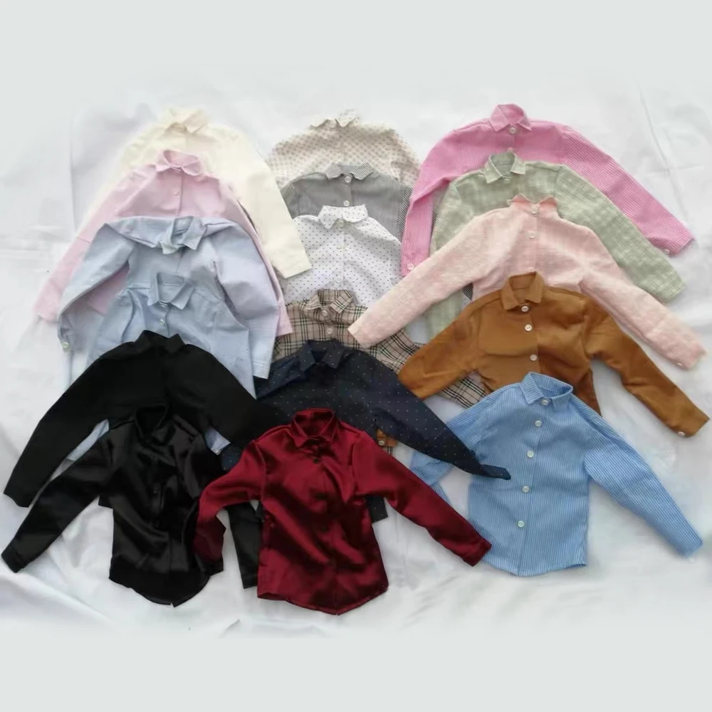 D09-P161 handmade toy uncle ID75 am77 yc76 BJD/SD Doll clothes black red blue white dot grey Versatile cotton shirt 1pcs