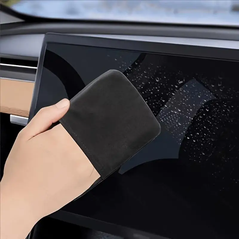 Washable Car Touch Screen Cleaning Cloth 1Pcs Soft Microfiber Wipe for Auto Dashboard Phone Electronic Screen Care
