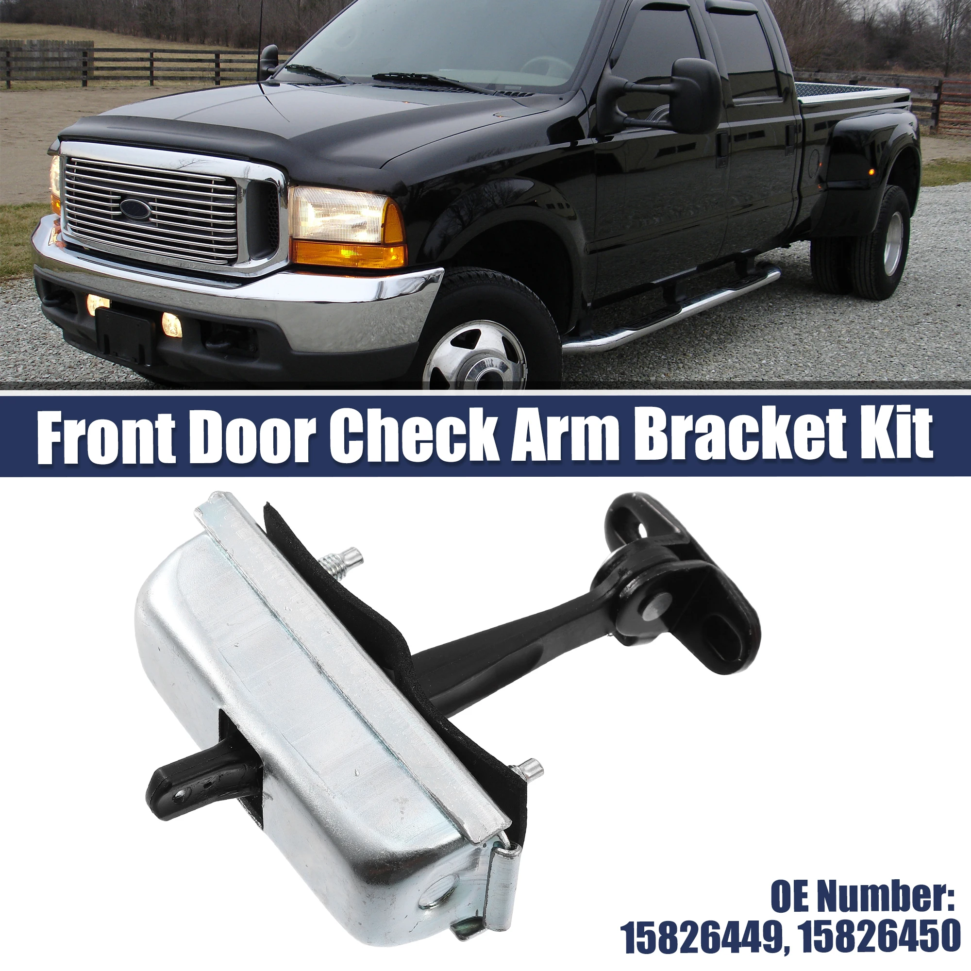 

X Autohaux Front Left Right Door Check Stop for Chevrolet Express for GMC Savana 15826449
