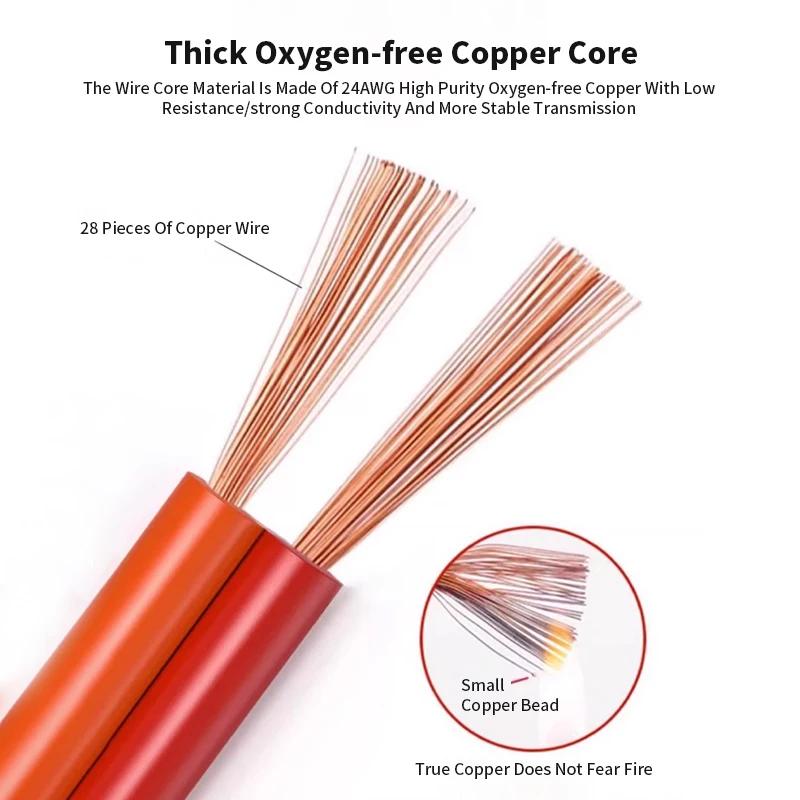 5A 0.5 Square Tube Terminal Arrangement Line High-current DuPont Power Cord 0.3mm² Double-ended Crimping U-shaped Terminal Wire