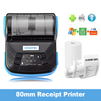 80mm Mini Thermal Receipt Printer Portable Mobile Ticket Bill Printer For Android IOS Windows Wireless Bluetooth Thermal Printer