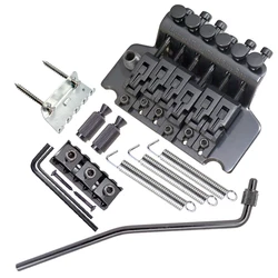 6 String Double Roll Tailpiece Saddle Tremolo Bridge System for Electric Guitar Replacement Zinc Alloy Guitar Tailpiece