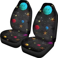 Colorful Planet Car Seat Cover Front Seat OnlyBreathable Soft Bucket Seat Cover Set of 2