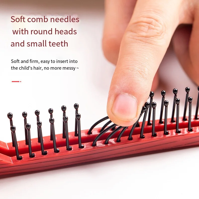 مشط صغير قابل للطي أدوات تصفيف الشعر المحمولة البلاستيك الفتيات أداة تجديل الشعر تدليك فروة الرأس مشط السفر تصفيف فرش الملحقات