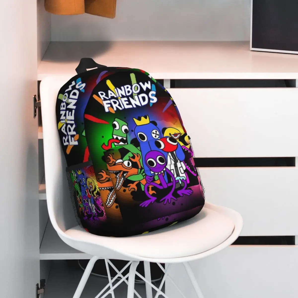 Bolsa Escolar informal ligera con estampado de arcoíris Friends, para la escuela, al aire libre, compras, oficina, 15 pulgadas