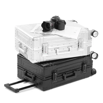 All-aluminum magnesium alloy trolley case, universal wheel, password, large capacity