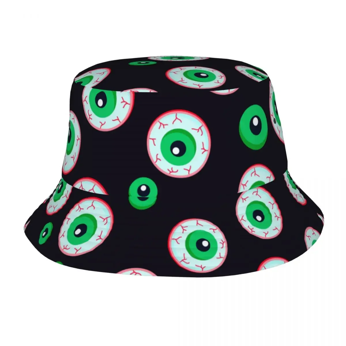 Creepy Bloody Zombie Eyes Halloween Bucket Hat for Unisex Beach Floppy Hat Casual for Outdoor Sport Fishing Caps Ispoti Hat