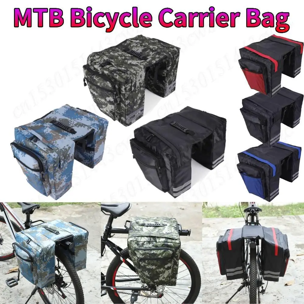 

20л MTB сумка-переноска для велосипеда двойная сумка светоотражающая сумка на заднее сиденье велосипеда багажник задняя стойка велосипеда аксессуары для велосипеда