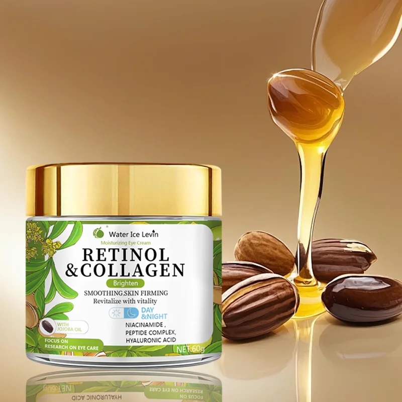 Crema Contorno de Ojos con Retinol y Colágeno - Complejo de Péptidos y Niacinamida, Hidratación Intensa, Efecto Antifatiga, Cuidado Invierno