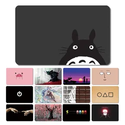 Leaf Warrior Pig Anime Cartoon Flower Matte Film Sticker Skin Film Cover for No Chip Credit Debit Card