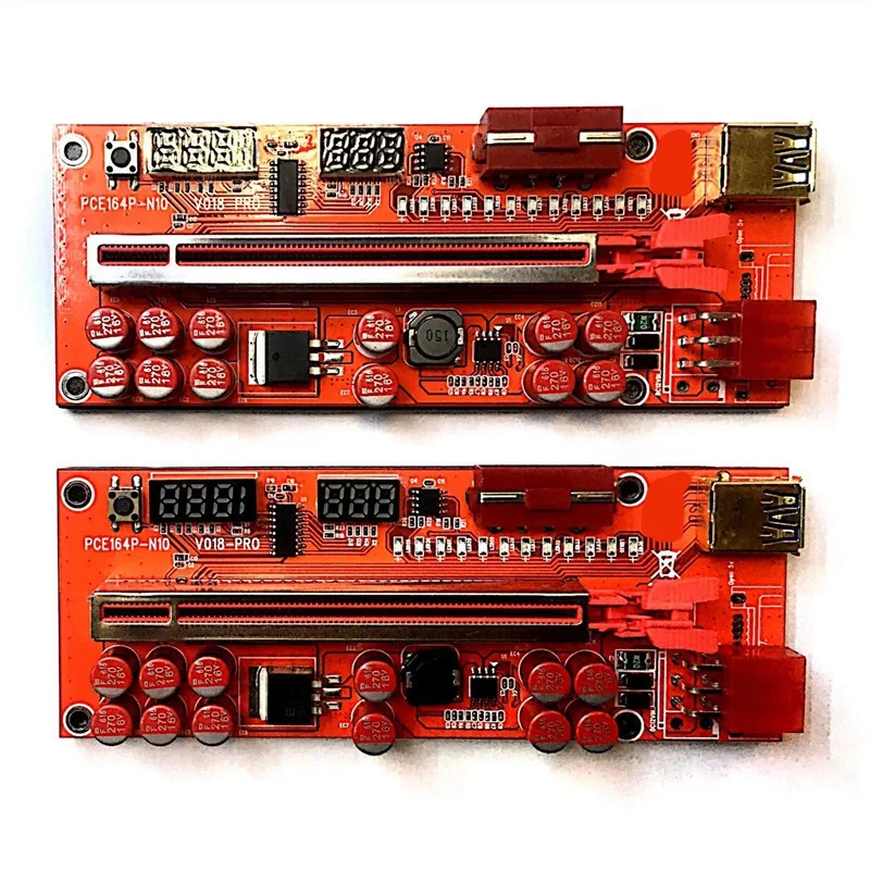 Câble d'extension de carte PCIE, VER018 PRO, USB 3.0, PCI-E Riser Card, 1X à 16X