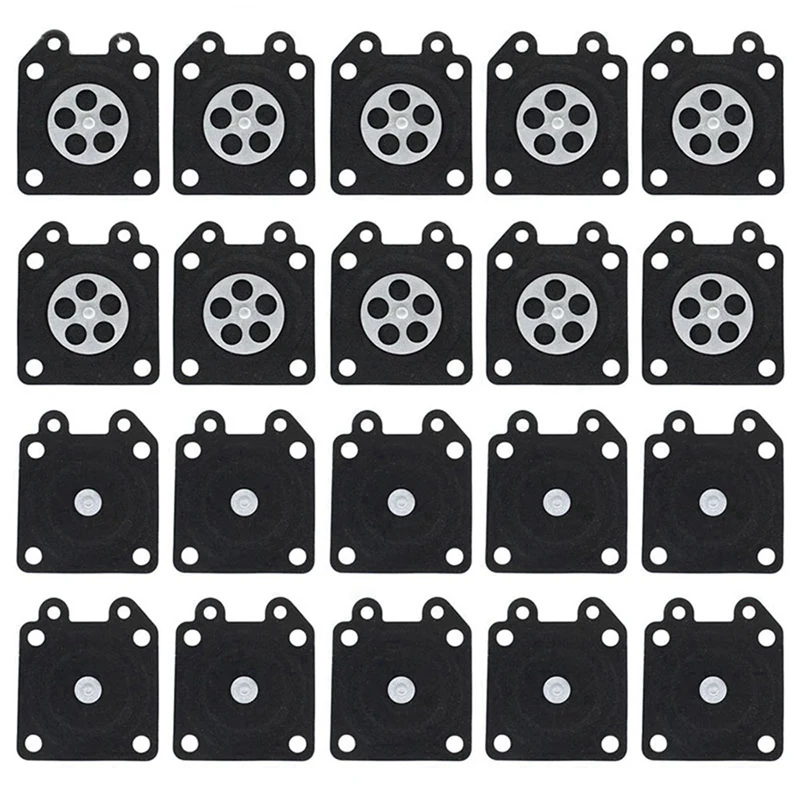 60Pcs 2500 3800 4500 5200 5800 Chainsaw Carburetor Repair Parts Metering Diaphragm Gaskets