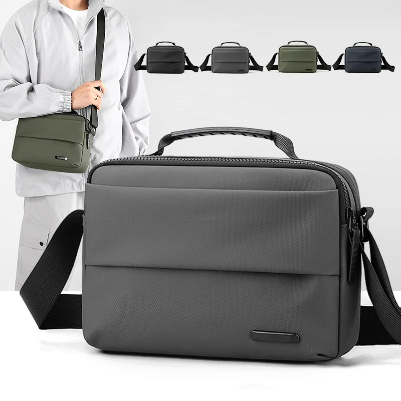 Men's Transverse Shoulder Bag Sports Trendy Brand Crossbody Bag Multifunctional Messenger Bag Work Suit Casual Handbag