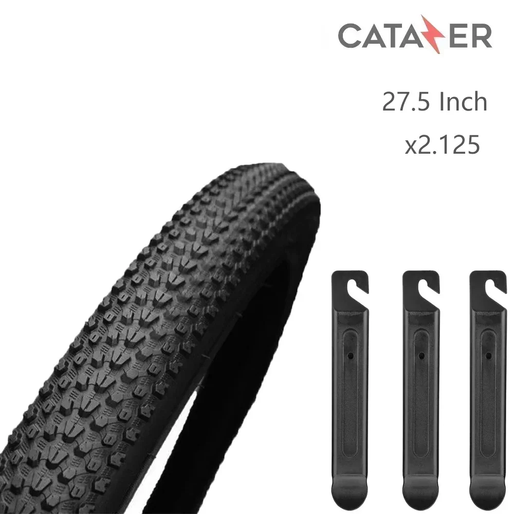 CATAZER 27.5/29InchX2.125 Bike Tire Mountain Bike Tire Strong Grip Breakproof Replacement Foldable Bicycle Tyre for Road Bike