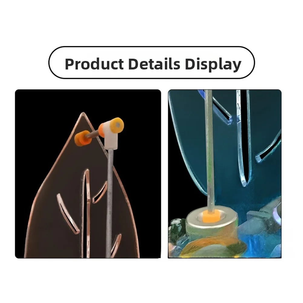 Electromagnetic Swing Assembly Kit for Soldering Training Including Adjustable Acrylic Frame and Multicolor LED Operation