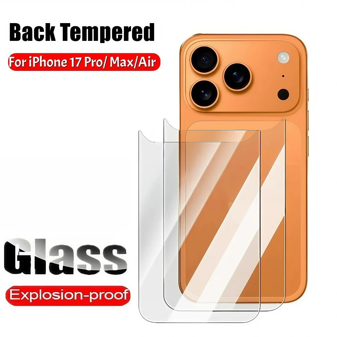 1–3 Stück Rückseite 9H HD gehärtetes Glas für neues Apple IPhone 17 Pro Max 17 Air 17Pro Protector Displayschutzfolie Vollständige Abdeckung Anti-Kratzer
