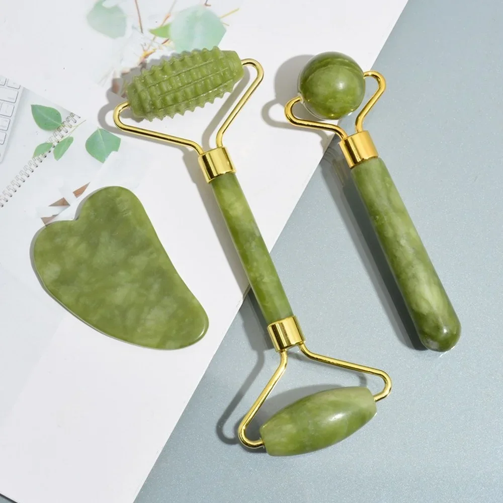 Gua Sha Face Massager Roller Jade Store Scraper Roller Massage for Facial Gouache Lift Body Slimming Guasha Neck Skin Care Tools