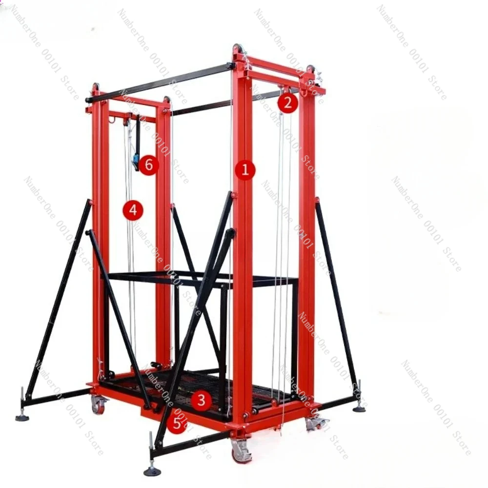 Electric lifting scaffold lifting lifting car folding electric scaffolding one-button remote control  platform