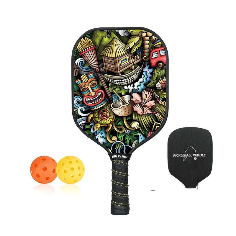 Carbon Fiber Pickleball Paddle  Multi-Color Optional Training Racket Ideal for Outdoor Racquet Sports and Pickleball Accessories