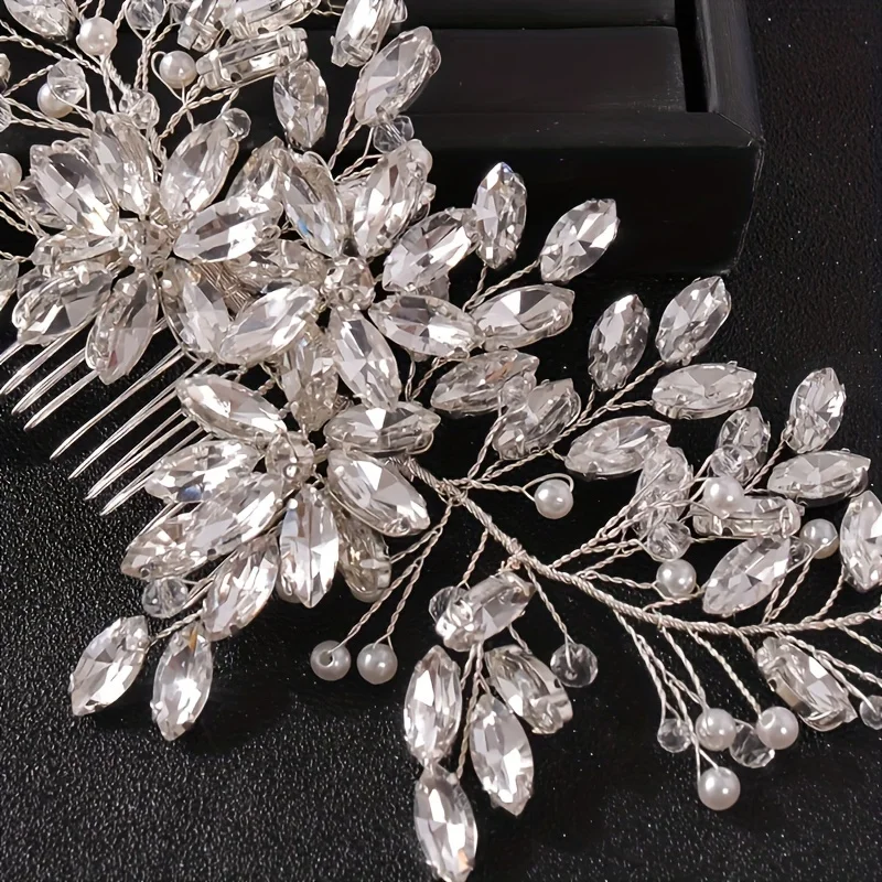 Luxury Crystal Hair Comb Headband Hairband For Women Party Bridal Wedding Hair Accessories Jewelry Comb Headband Hairband Gift image 5