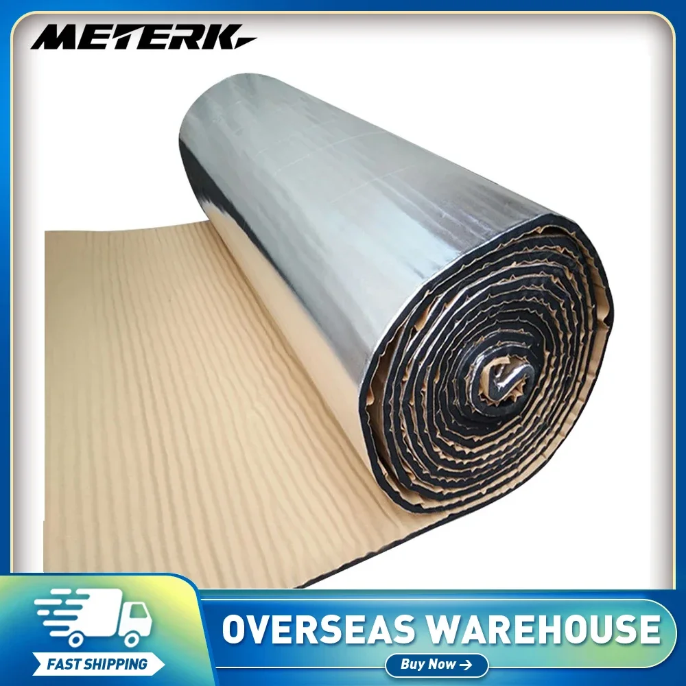 10mm 500x2000mm 20〃x79〃 Auto Car Truck Firewall Heat Sound Deadener Insulation Mat