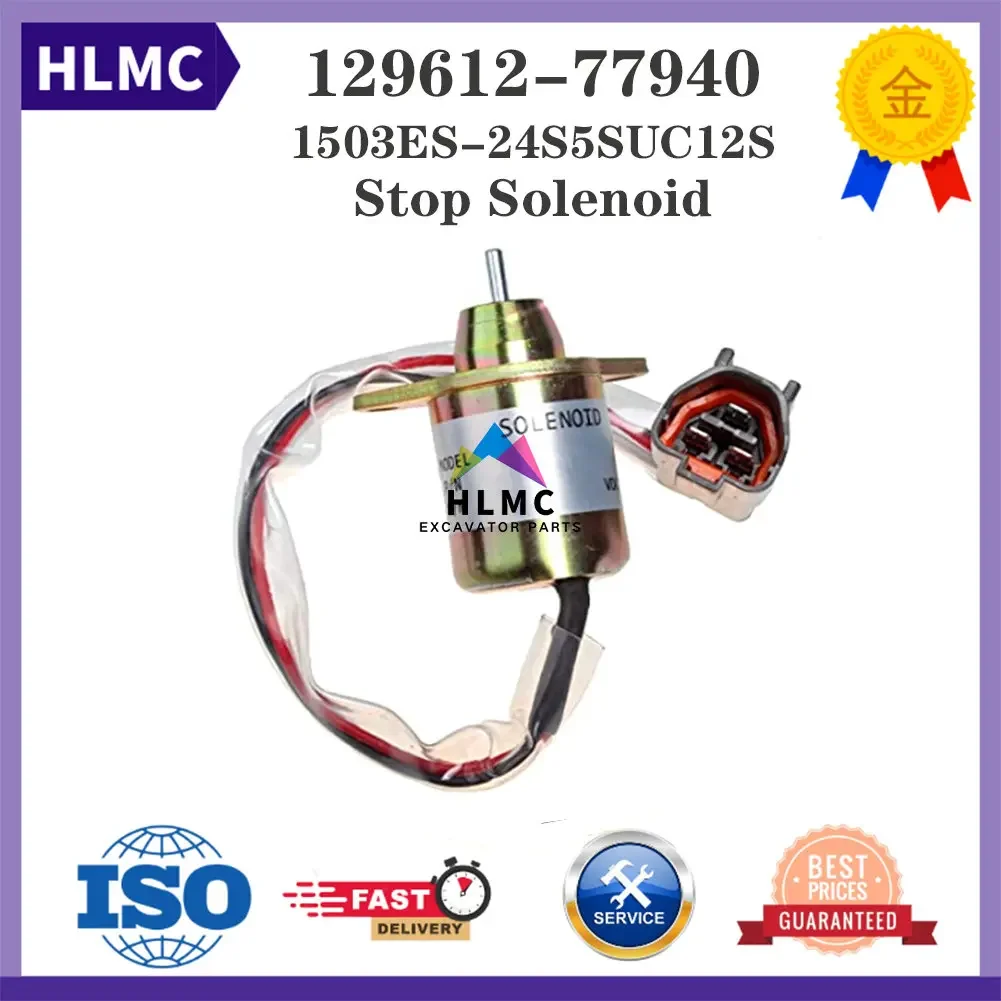 

Детали двигателя 129612 -77940 1503ES-24S5SUC12S SA-4614-T Соленоид остановки топлива 24 В для соленоида отключения топлива 4TNV98 Дизельный двигатель