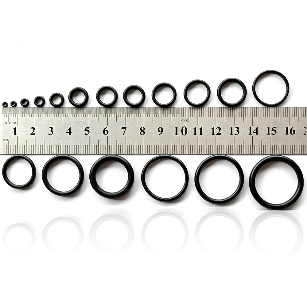 1000/50 Stück O-Ring Shore A 70 NBR Gummi-O-Ring-Dichtung Schwarz Nitril für Auto-Reparatur, Armaturen, Sanitär, DIY-Abdichtung – Detail 2