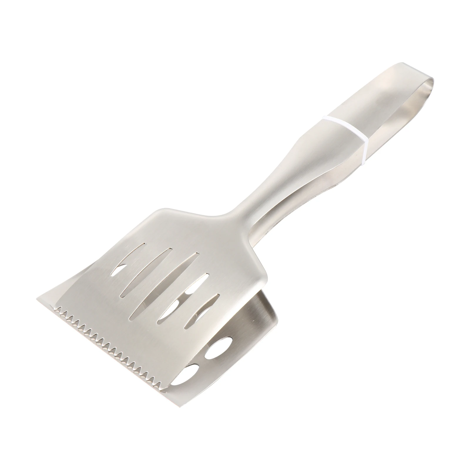 

Heat Resistant Stainless Steel Fish Turner Steak Clamp Barbecue Food Clamp Ergonomic Design Grill Tool Kitchen Utensil