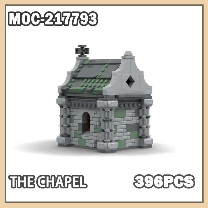 

MOC-217793 Medieval Module The Chapel Building Blocks Assembly Toy Set Model Creative Holiday Gifts Adult Children Puzzle 398PCS