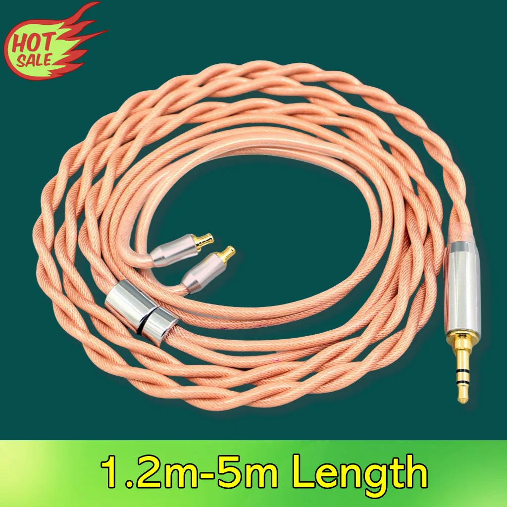 7n Litz OCC HIFI Type6 756 rdzeń Ekranowany kabel słuchawkowy do Audio Technica ath-ls400 e40 e50 e70 ls300 ls200 ls70 ls50 31 7979