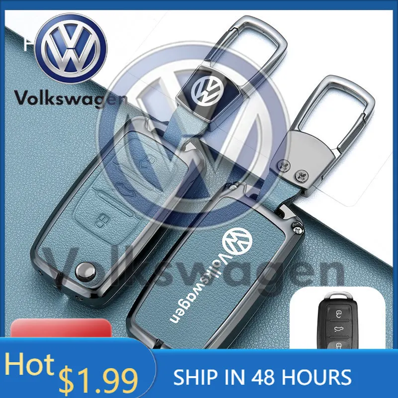 

For VOLKSWAGEN VW Car Key Case Cover Holder Shell For VW Volkswagen Polo Golf Passat Beetle Caddy Tiguan Skoda Octavia Kodiaq Se