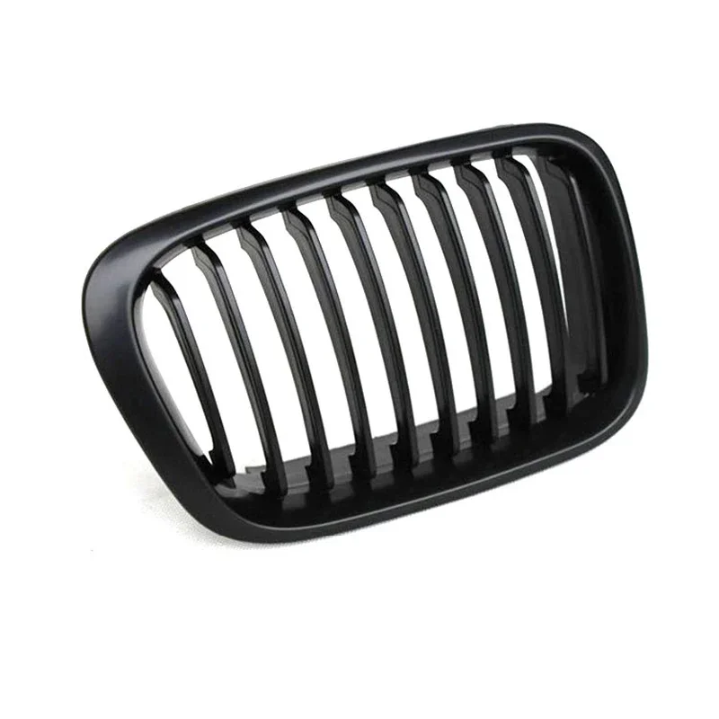 Pair Gloss/ Matte Black Kidney Grille Grill For BMW 3-Series E46 320i 323i 325i 328i 330i 1998-2000